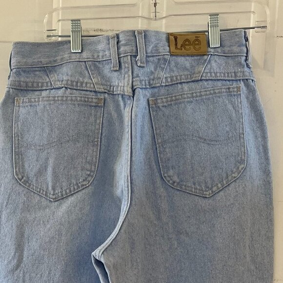 Vintage Union Made Lee Light-Wash High-Rise Jeans Sz Size 14 - Picture 4 of 8